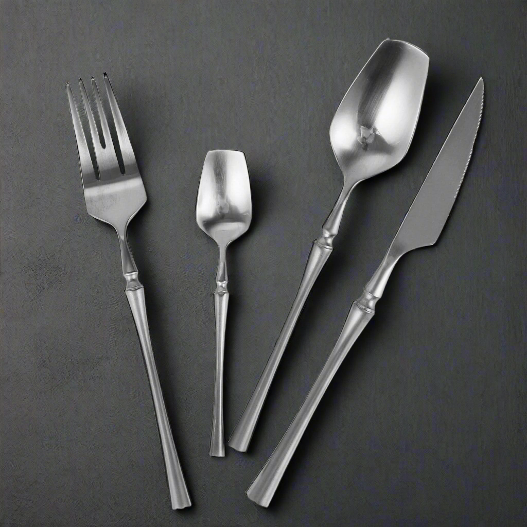Silver Cutlery Set – Chic 304 Stainless Steel Flatware – KitchBoom