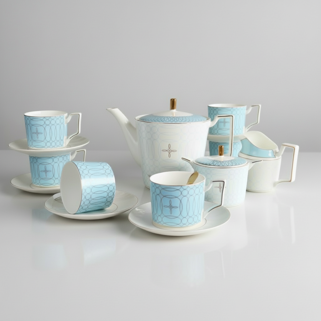 Bone china tea set clearance