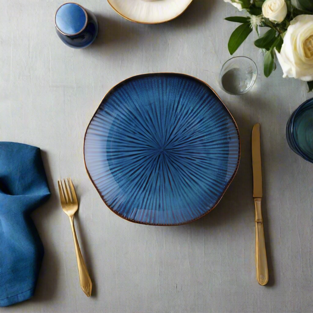 Chic O'de Porzellan Blue Plates | Schüsseln