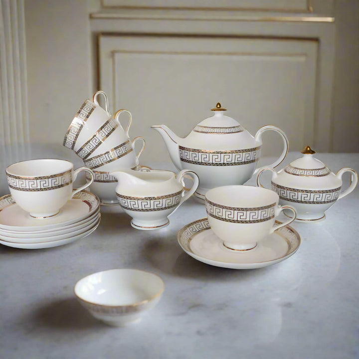 The Glamour Bone China Tea Set - KitchBoom