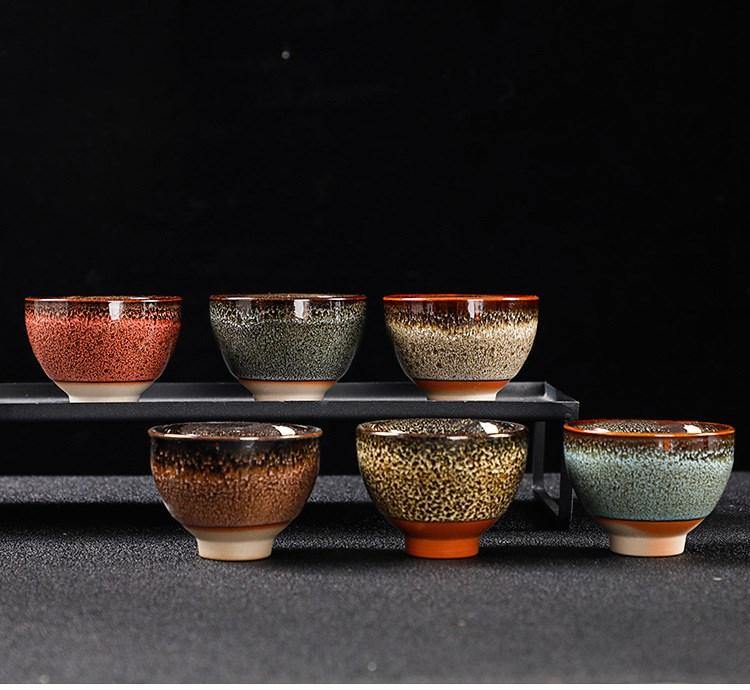 Ceramic Japanese Style Teacups - Set of 6 Teacups KitchBoom