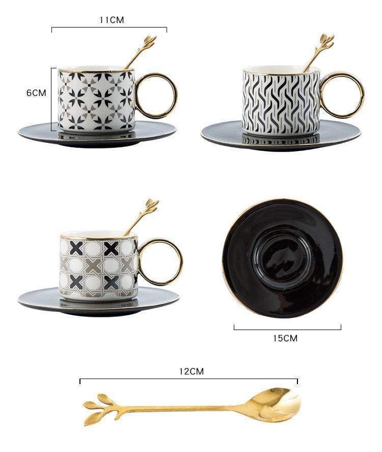 La Royal Turkish Coffee Cup, Saucer and Spoon - KitchBoom