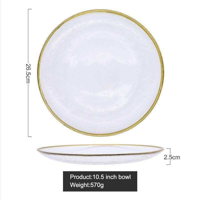Luxe Royal Glass Plates & Bowls | KitchBoom