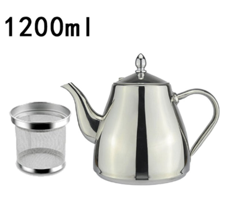 Straina Stainless Steel Teapot & Strainer Set - 1200ml - KitchBoom