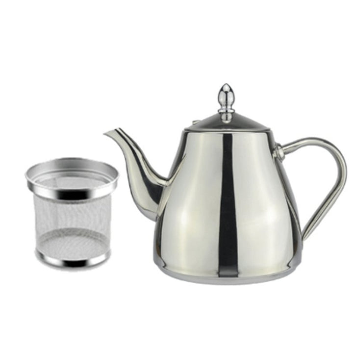 Straina Stainless Steel Teapot & Strainer Set - 1200ml - KitchBoom