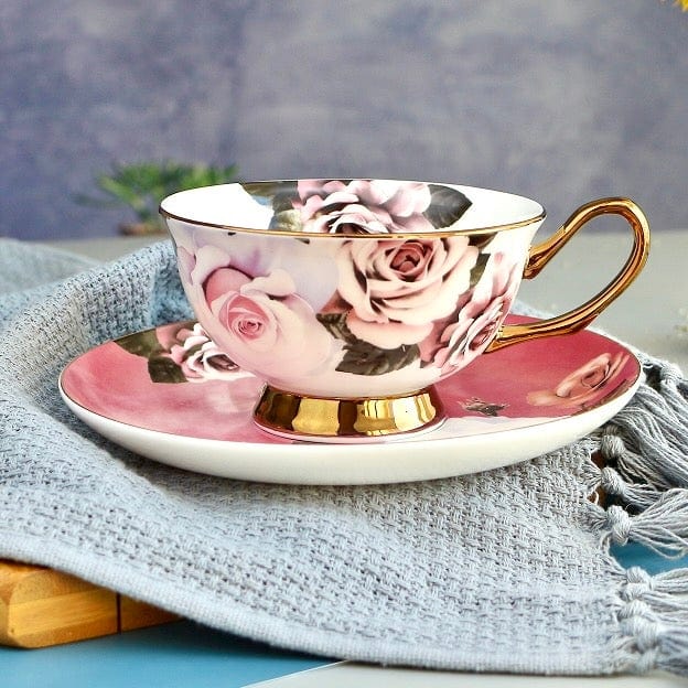 Rosette Majesty Fine Bone China Teacup