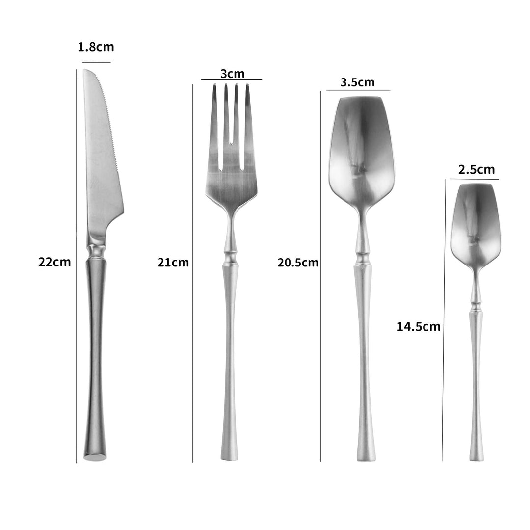 The Chic Cutlery Set - Silver | KitchBoom.