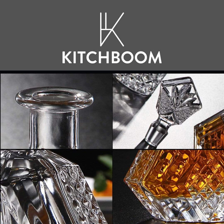 The Crystal Gem Whisky Decanter Set | KitchBoom.