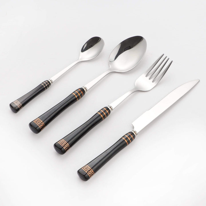 The Premium Cutlery Set - Black | KitchBoom.
